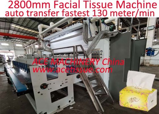 Fully Automatic Facial Tissue Machine with V Fold Interfolded Auto Transfer Embossing System