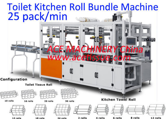 Fully Automatic Toilet Paper Towel Packing Machine for 380V 50Hz Power Supply