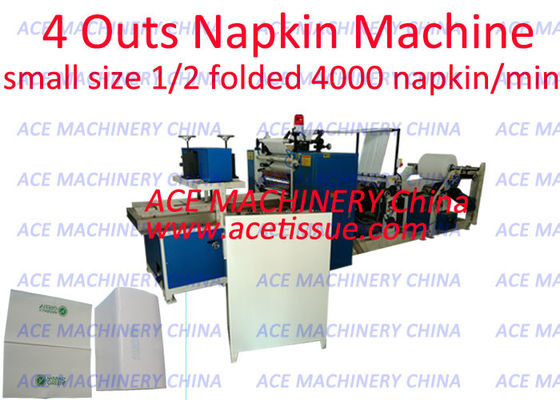 Italy Taiwan Design Napkin Tissue Paper Machine with 4200 Napkins/Min Output Single Fold Design
