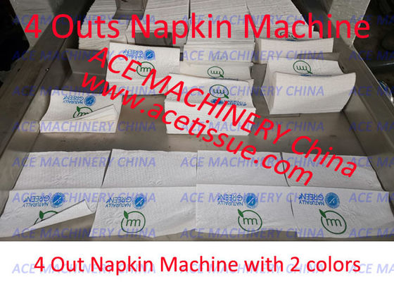 Italy Taiwan Design Napkin Tissue Paper Machine with 4200 Napkins/Min Output Single Fold Design