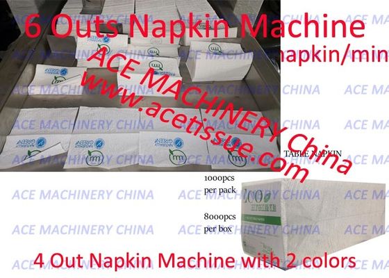 High Speed PLC Controlled Napkin Tissue Paper Machine With Single Fold Capability