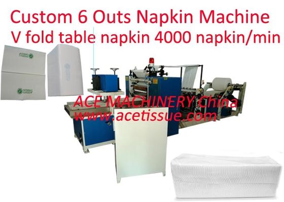 High Speed PLC Controlled Napkin Tissue Paper Machine With Single Fold Capability