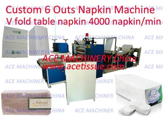 PLC Controlled Napkin Printing Machine With 4000 Napkin/Minute Speed