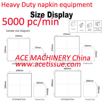 6000 Napkin/minute Fastest Napkin Machine For Embossing Bulky Dispenser Napkin