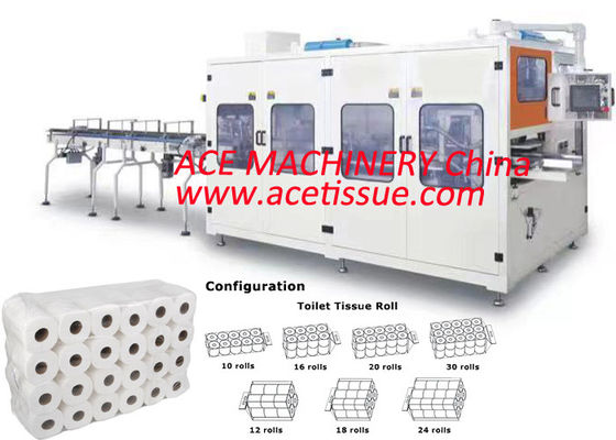 Troubleless And Labor Saving Kitchen Towel Tissue Paper Packing Machine Heavy Duty Machine Structure Up To 850mm PE Bag Dimensions With Air Hole