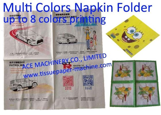 700 Pcs/Min 8 Colors 4 Colors Small Napkin Printing Machine