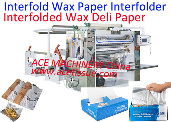 Automatic Wax Paper Interfolding Machine For Deli Paper & Baking Paper