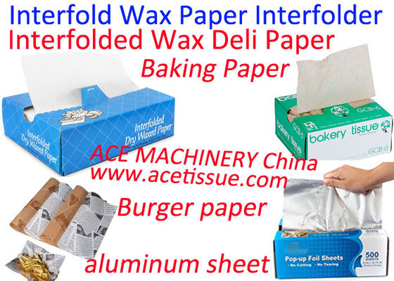 Automatic Wax Paper Interfolding Machine For Deli Paper & Baking Paper
