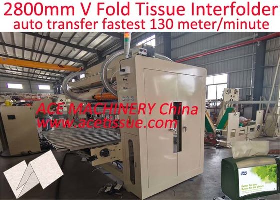 Полная Auomatic V Fold Box Drawing Facial Tissue Machine 1200 листов/мин 10 полос
