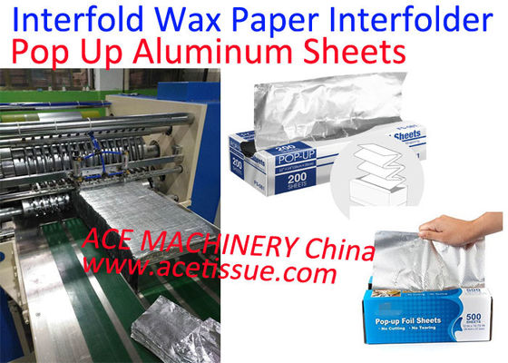 Автоматическая машина Interfolder листов алюминиевой фольги Interfolded для ткани бургера